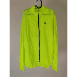 (V) Nishiki Men jacket windbreaker lightweight yellow sz XL